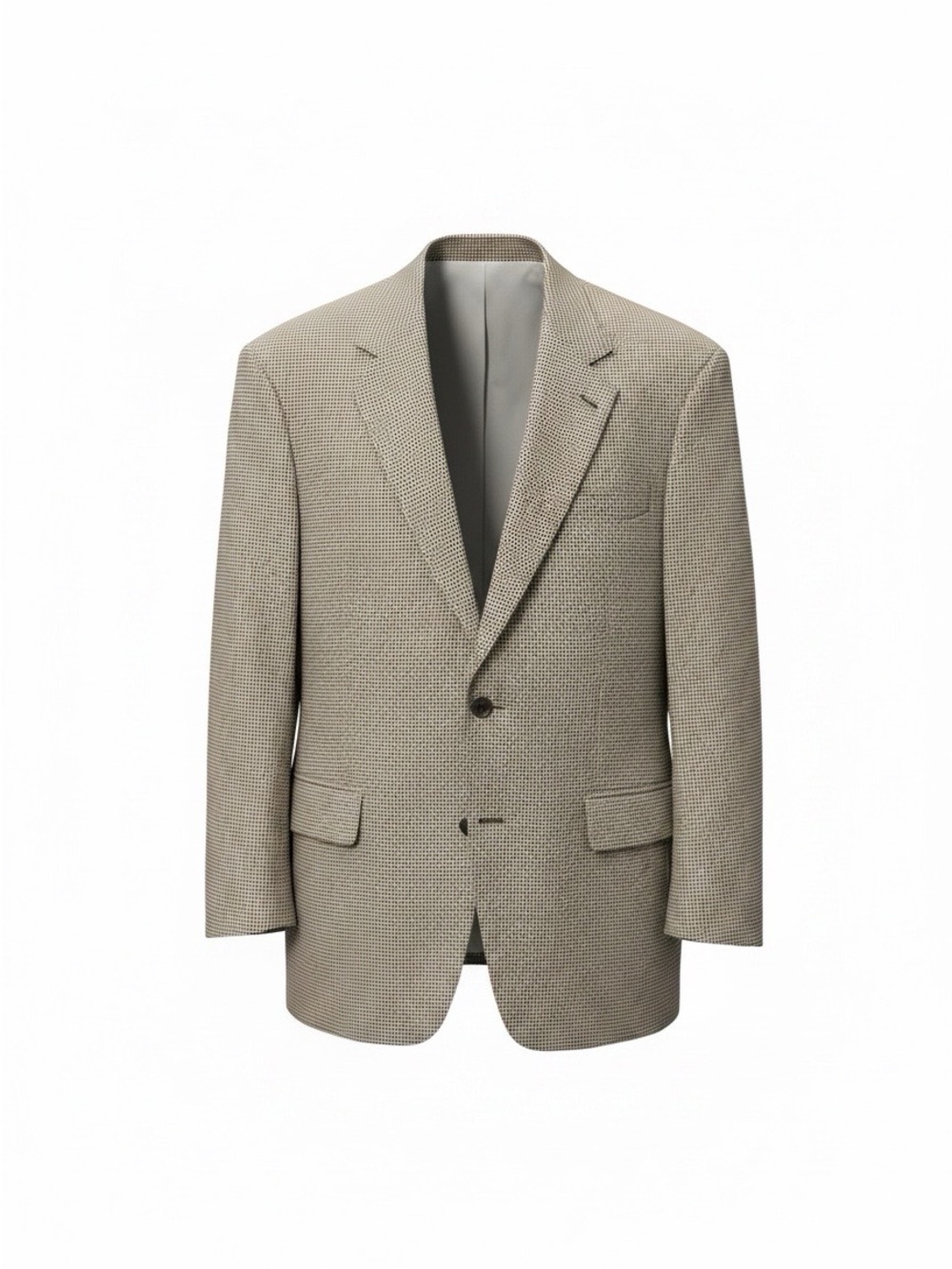 TravelSmith Men's Light Beige Textured Sport Coat